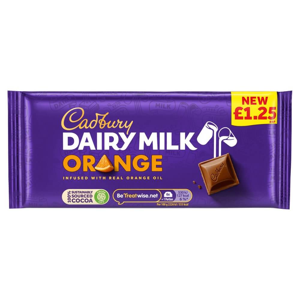 Läs mer om Cadbury Dairy Milk Orange 95g