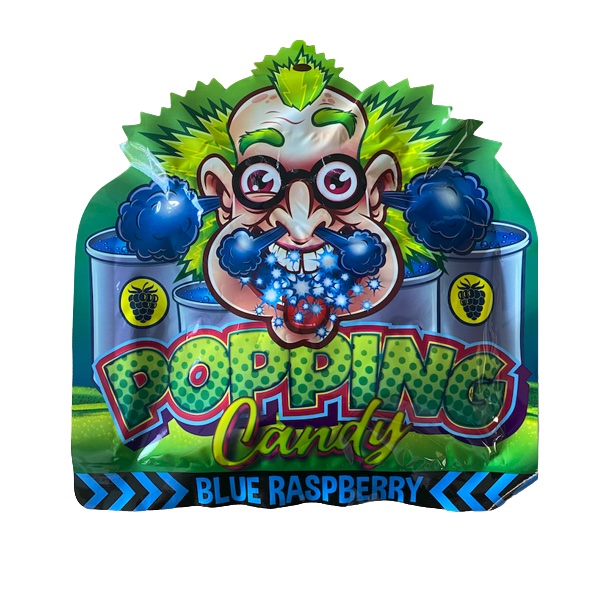 Läs mer om Dr Sour Popping Candy - Blue Raspberry 15g