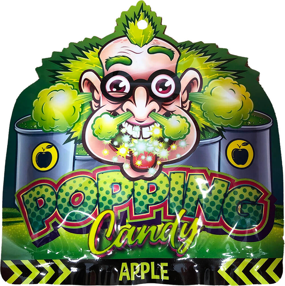 Läs mer om Dr Sour Popping Candy - Apple 15g