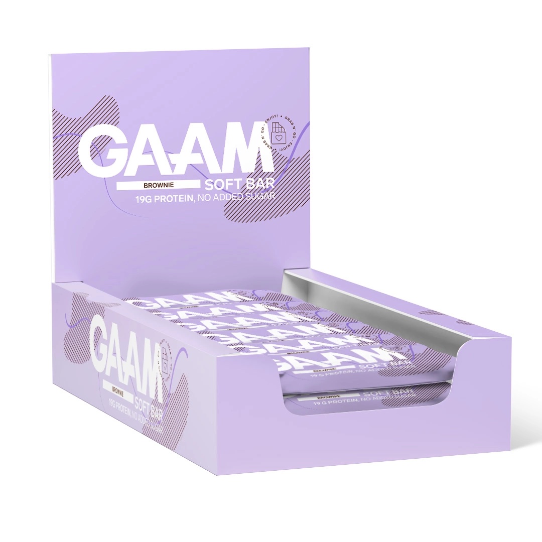 Läs mer om GAAM Soft Bar - Brownie 55g x 12st