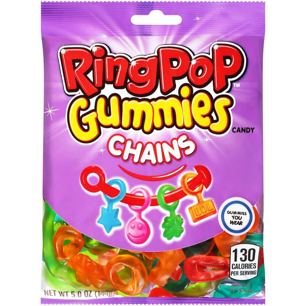 Läs mer om Ring Pop Gummies Chains 144g