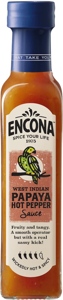 Encona West Indian Papaya Hot Pepper Sauce 142ml