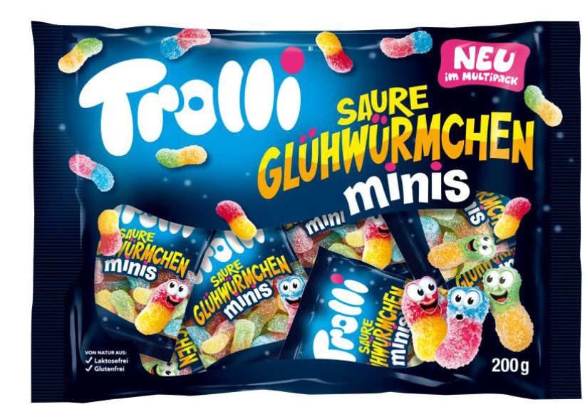 Läs mer om Trolli Sura Lysmaskar Multipack 200g