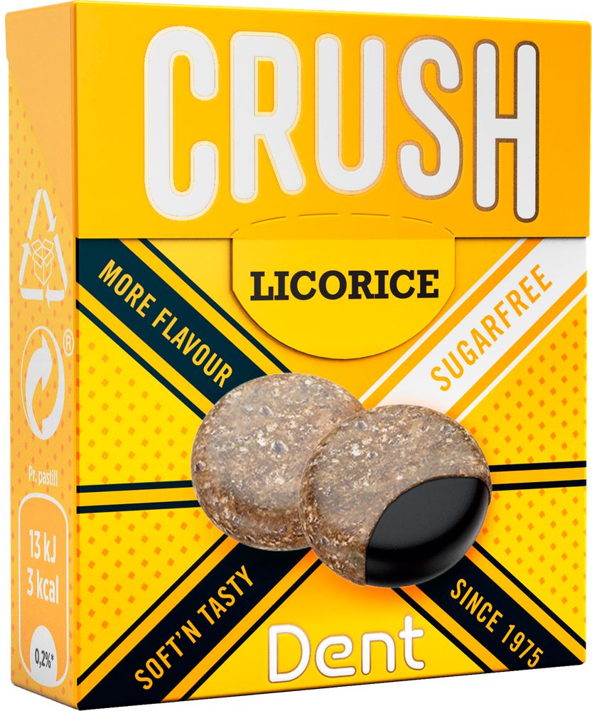 Läs mer om Dent Crush - Licorice 25g
