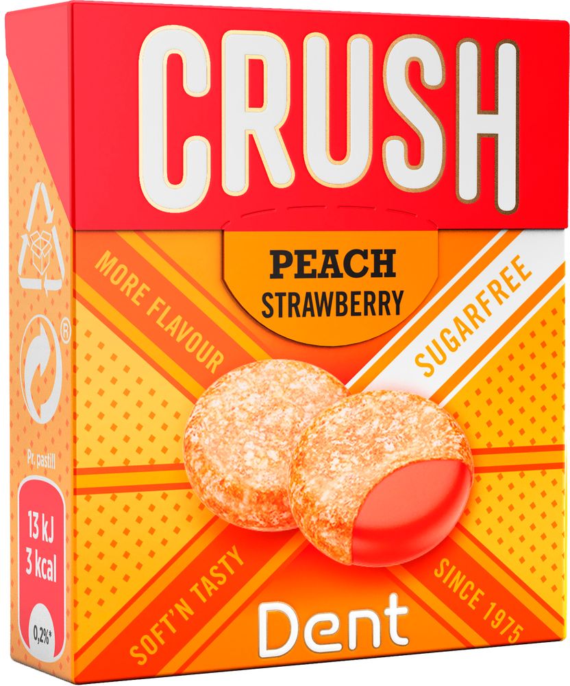 Läs mer om Dent Crush - Peach Strawberry 25g