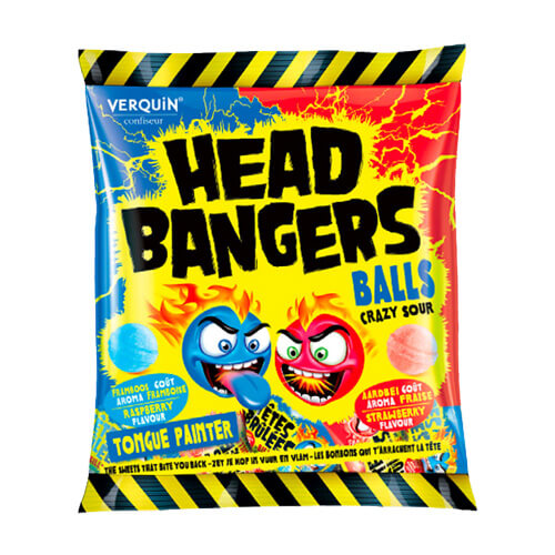 Head Bangers Balls Crazy Sour Straw/Rasp 180g