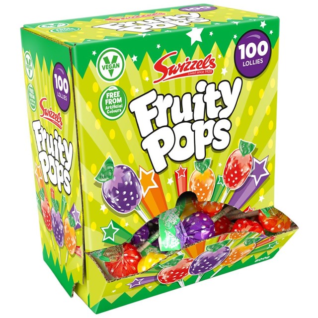 Swizzels Fruity Pops Klubbor 100 x 8g