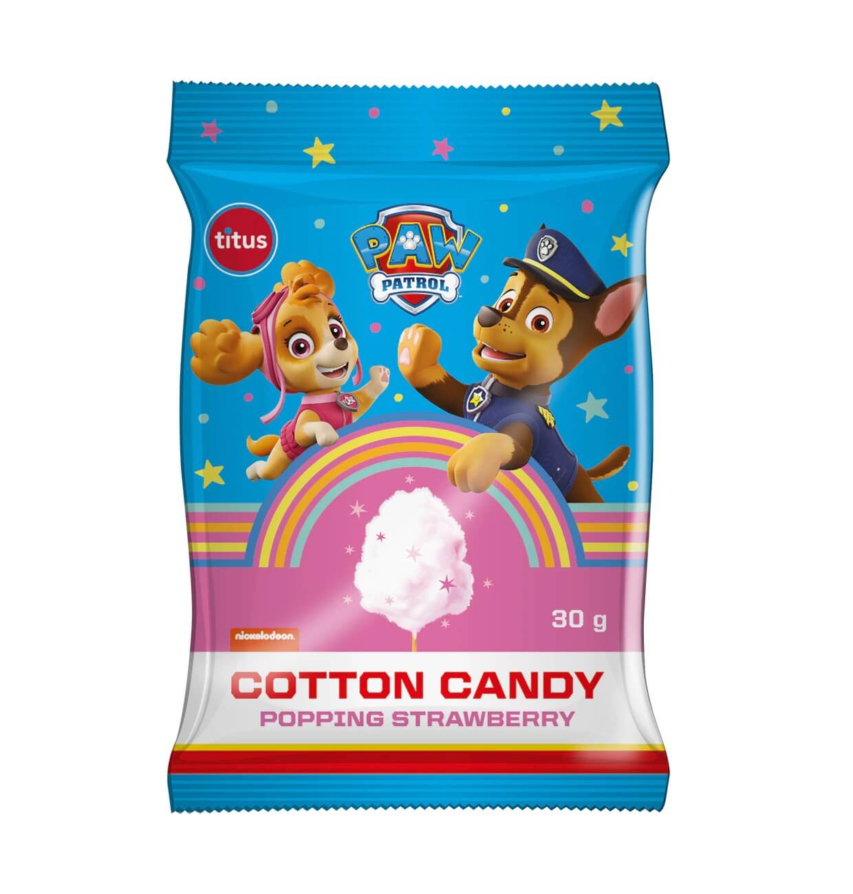 Paw Patrol Cotton Candy Popping Strawberry 30g