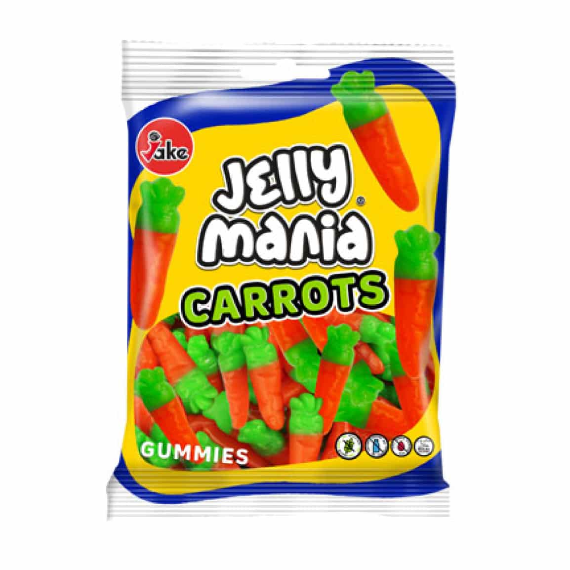 Läs mer om Jake Jelly Mania Carrots 100g