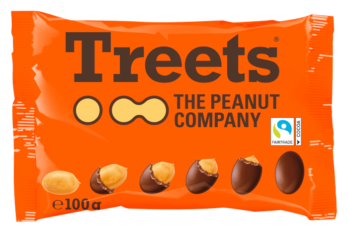 Läs mer om Treets Chocolate Peanuts 100g