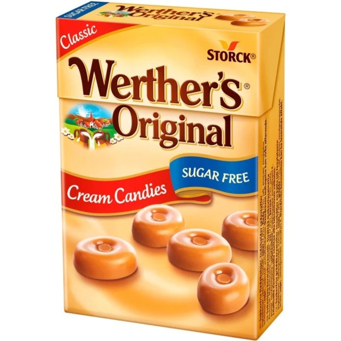 Läs mer om Werthers Original Cream Candies Sugar Free 42g