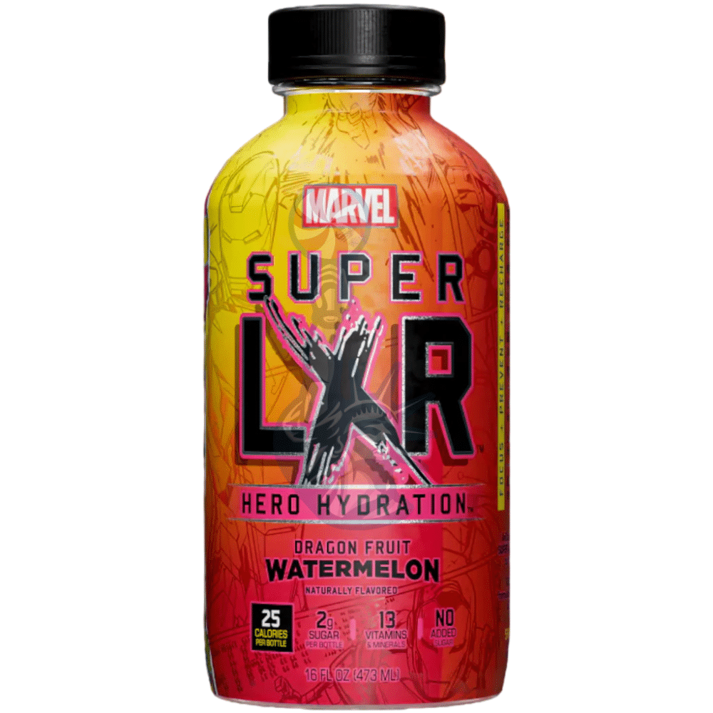 Läs mer om Arizona Marvel Super LXR Hero Hydration - Dragon Fruit Watermelon 473ml