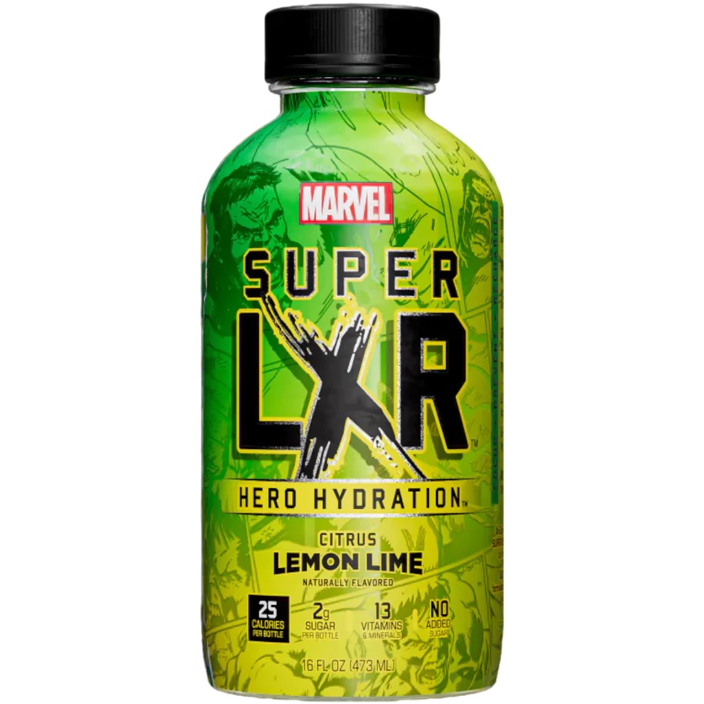 Läs mer om Arizona Marvel Super LXR Hero Hydration - Citrus Lemon Lime 473ml