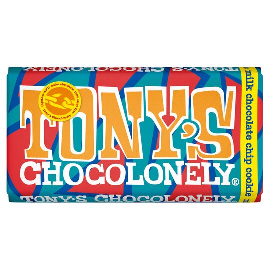 Läs mer om Tonys Chocolonely Milk Chocolate Chip Cookie 180g