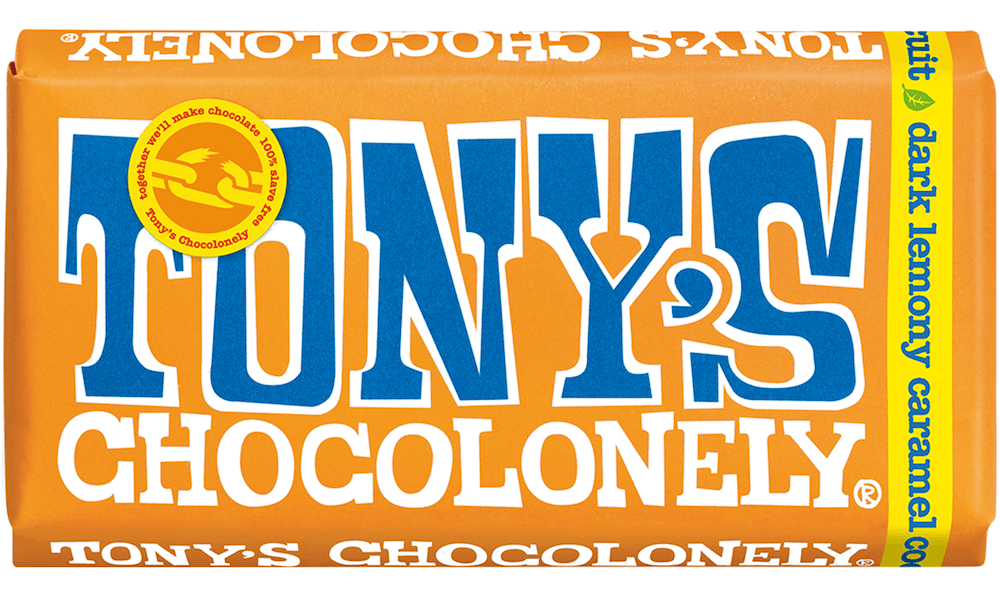 Läs mer om Tonys Chocolonely Dark Chocolate Lemony Caramel 180g