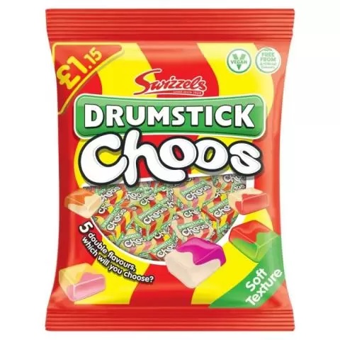 Läs mer om Swizzels Drumstick Choos 115g