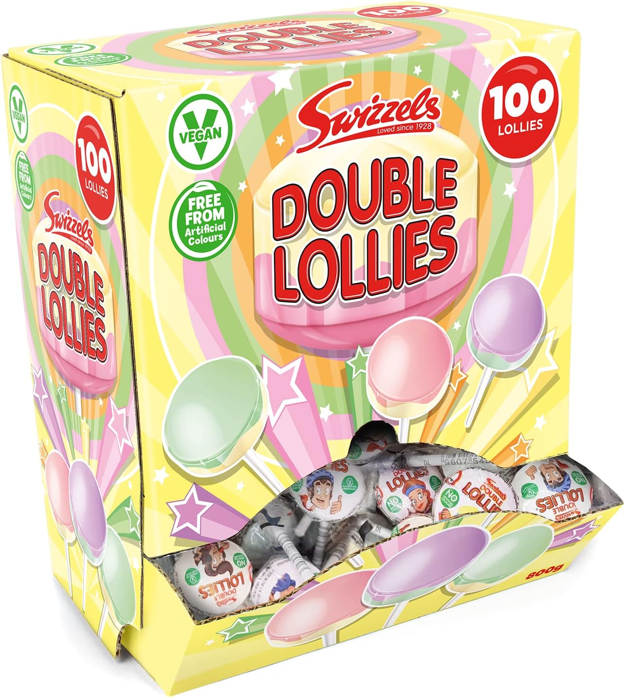 Läs mer om Swizzels Double Lollies 100st