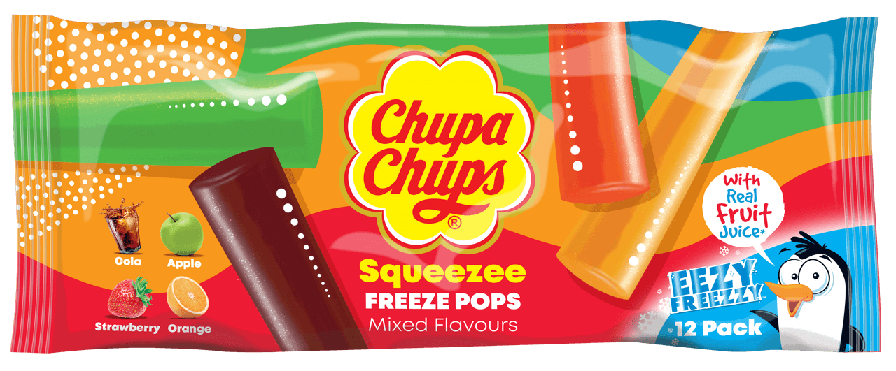 Läs mer om Chupa Chups Squeezee Freeze Pops 12-pack