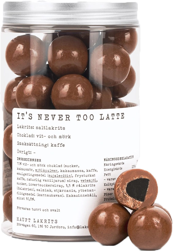 Läs mer om Haupt Lakrits - Its Never Too Latte 250g