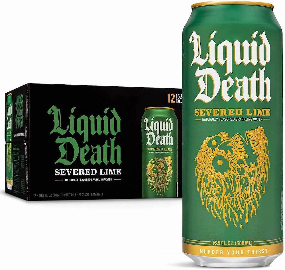 Läs mer om Liquid Death Sparkling Water Severed Lime 500ml x 12st