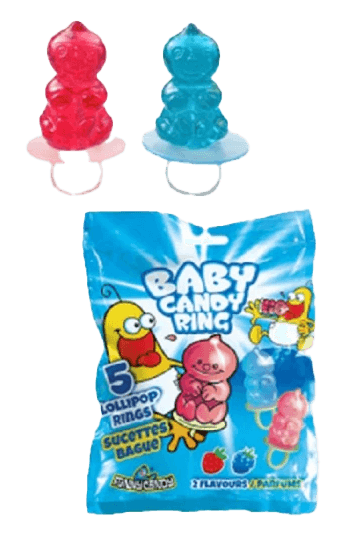 Funny Candy - Baby Candy Ring 5-pack 50g Coopers Candy