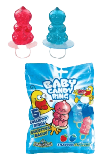 Funny Candy - Baby Candy Ring 5-pack 50g