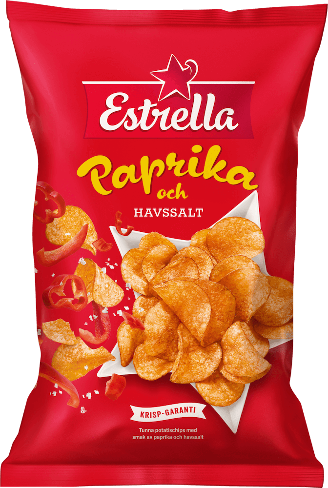 Läs mer om Estrella Paprika & Havssalt 175g