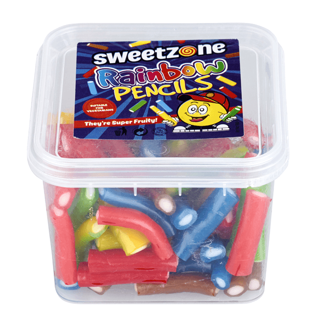 Sweetzone Tubs Rainbow Pencils 170g