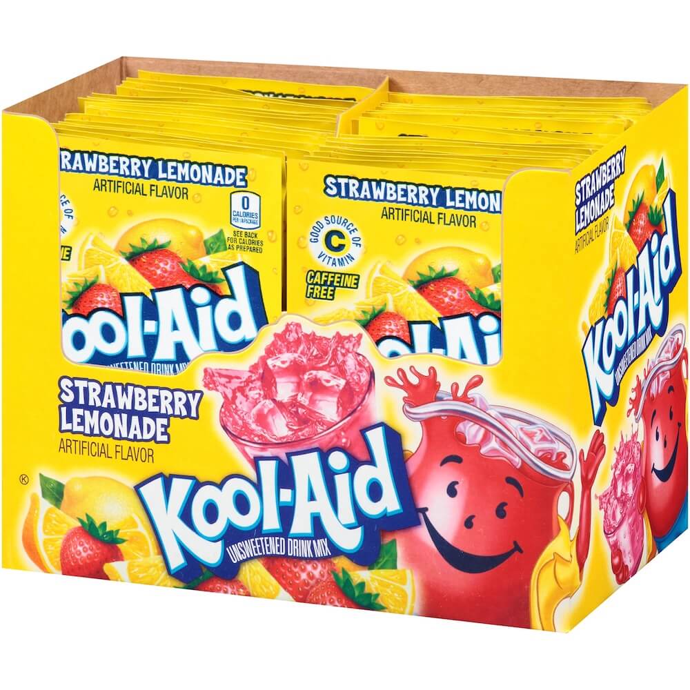 Läs mer om Kool-Aid Soft Drink Mix - Strawberry Lemonade 5.3g x 48st