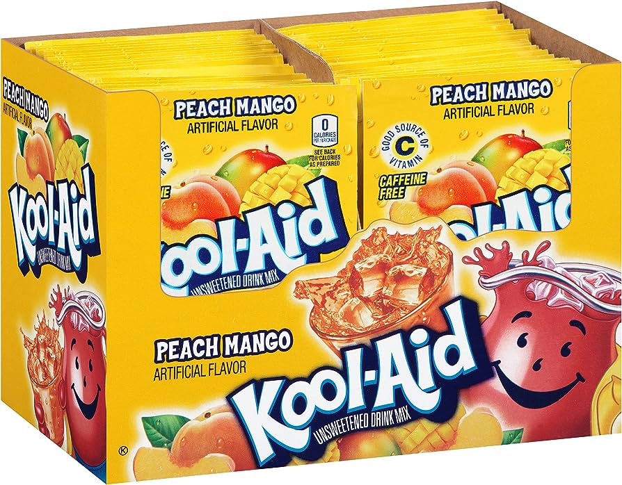 Kool-Aid Soft Drink Mix - Peach Mango 4g x 48st