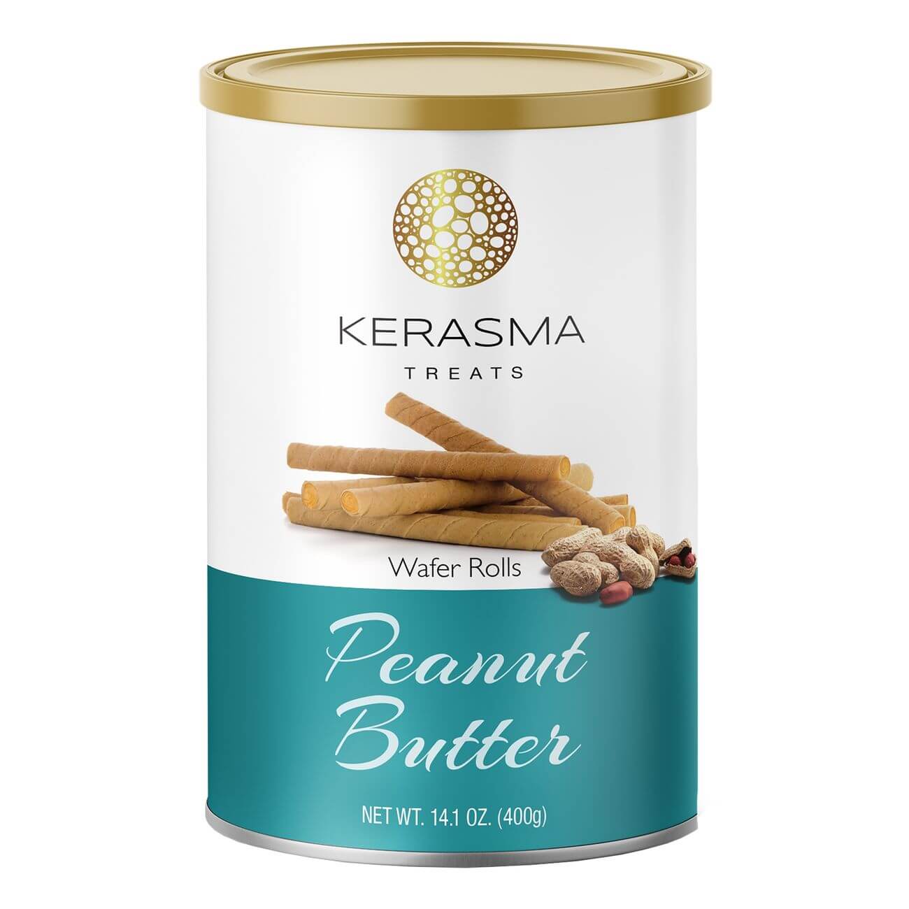 Läs mer om Kerasma Wafer Rolls Peanut Butter 400g