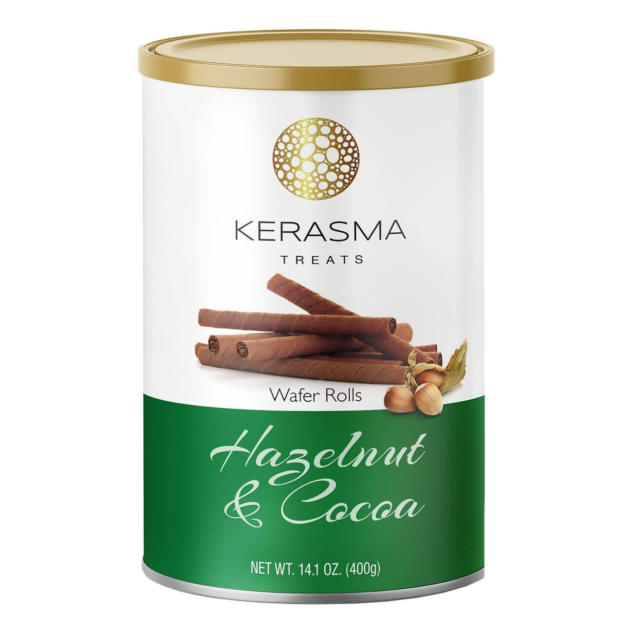 Läs mer om Kerasma Wafer Rolls Hazelnut & Cocoa 400g