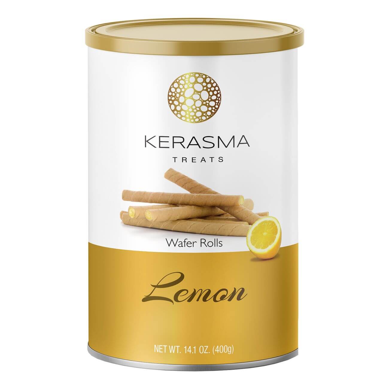 Läs mer om Kerasma Wafer Rolls Lemon 400g