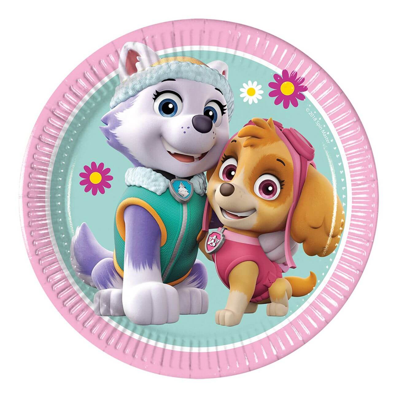 Läs mer om Papperstallrikar Paw Patrol Skye och Everest 8-pack