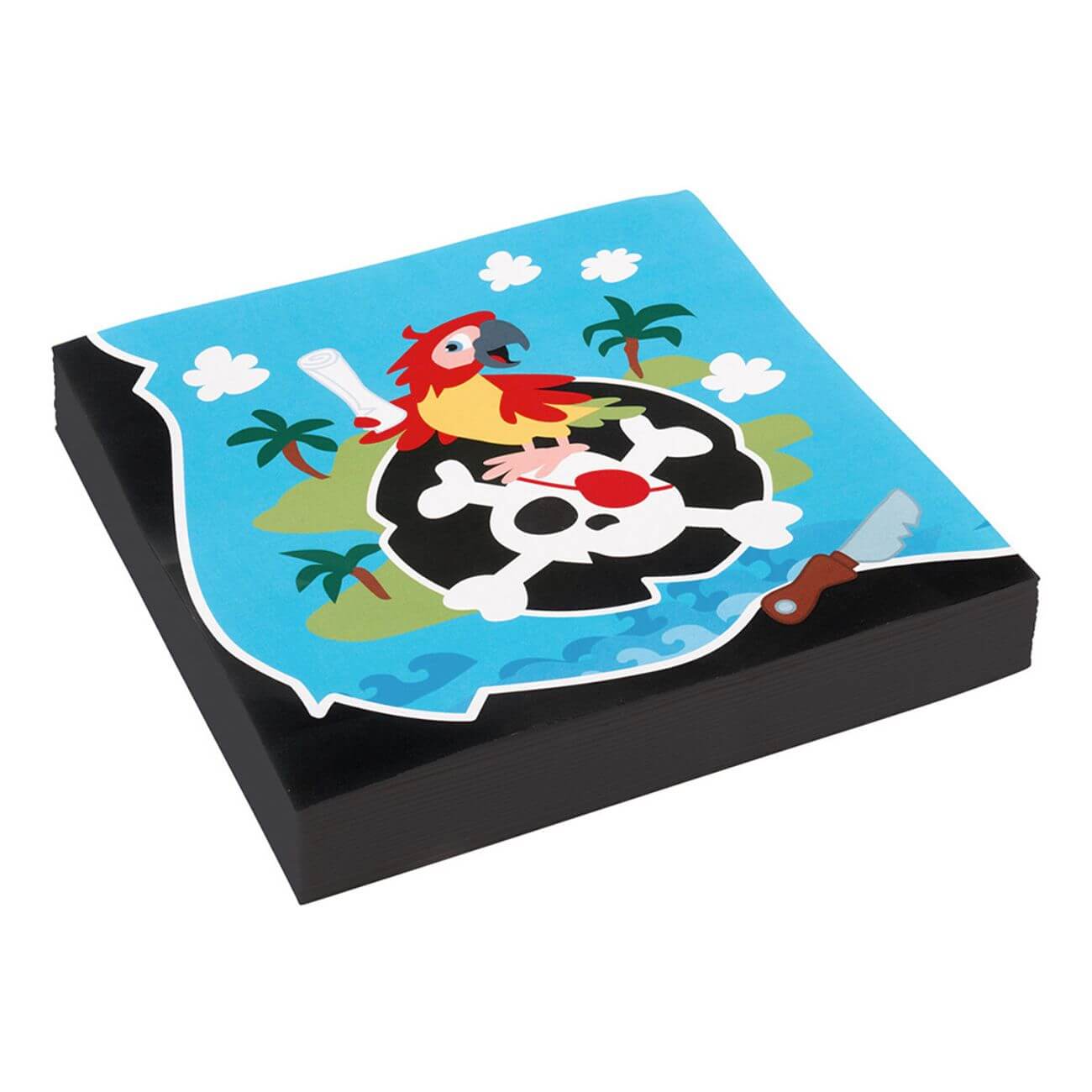 Produktfoto för Servetter Pirat Jolly Roger 20-pack