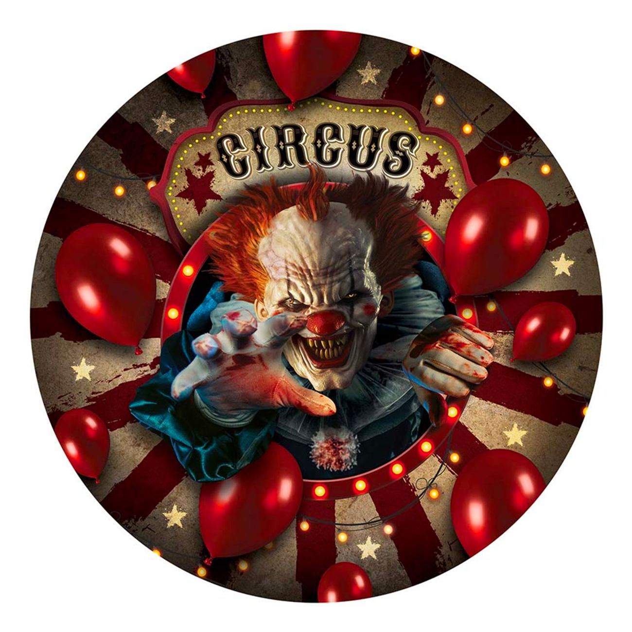 Läs mer om Papperstallrikar Halloween Circus 6-pack