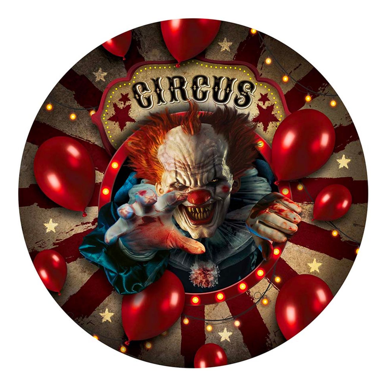 Produktfoto för Papperstallrikar Halloween Circus 6-pack