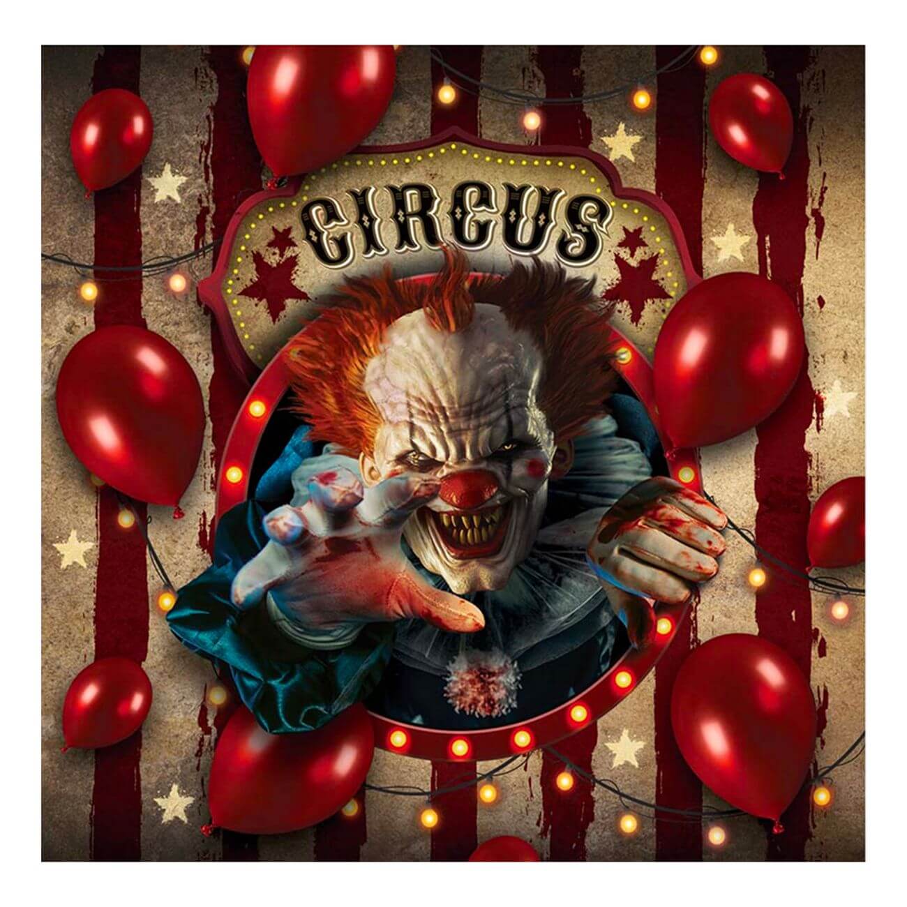 Produktfoto för Servetter Halloween Circus 12-pack