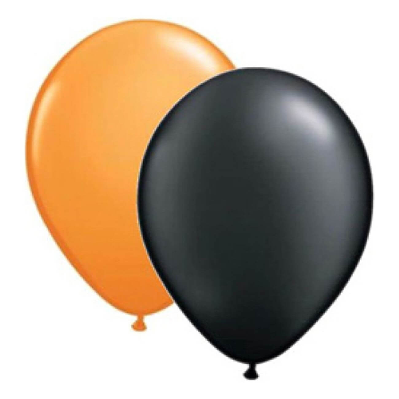 Läs mer om Ballonger Svart/Orange 10-pack