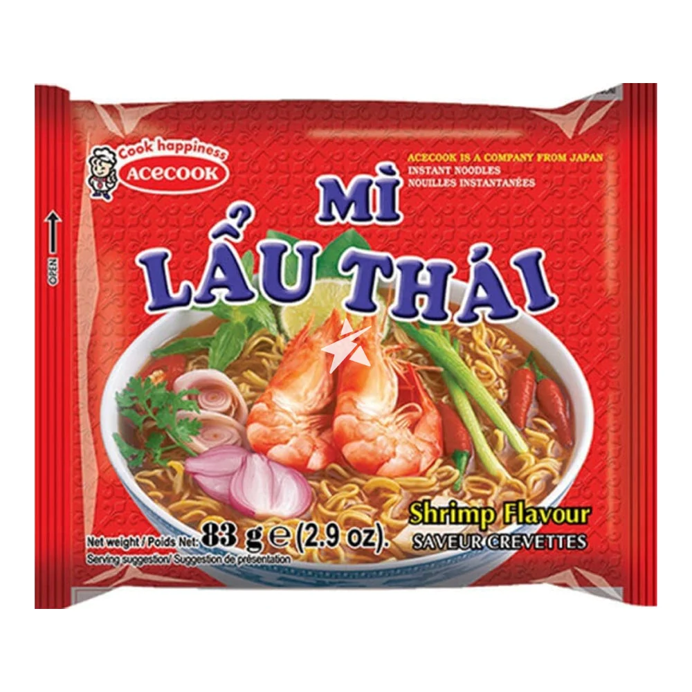 Läs mer om Acecook Instant Noodles Tom Yum Shrimp Flavour 83g