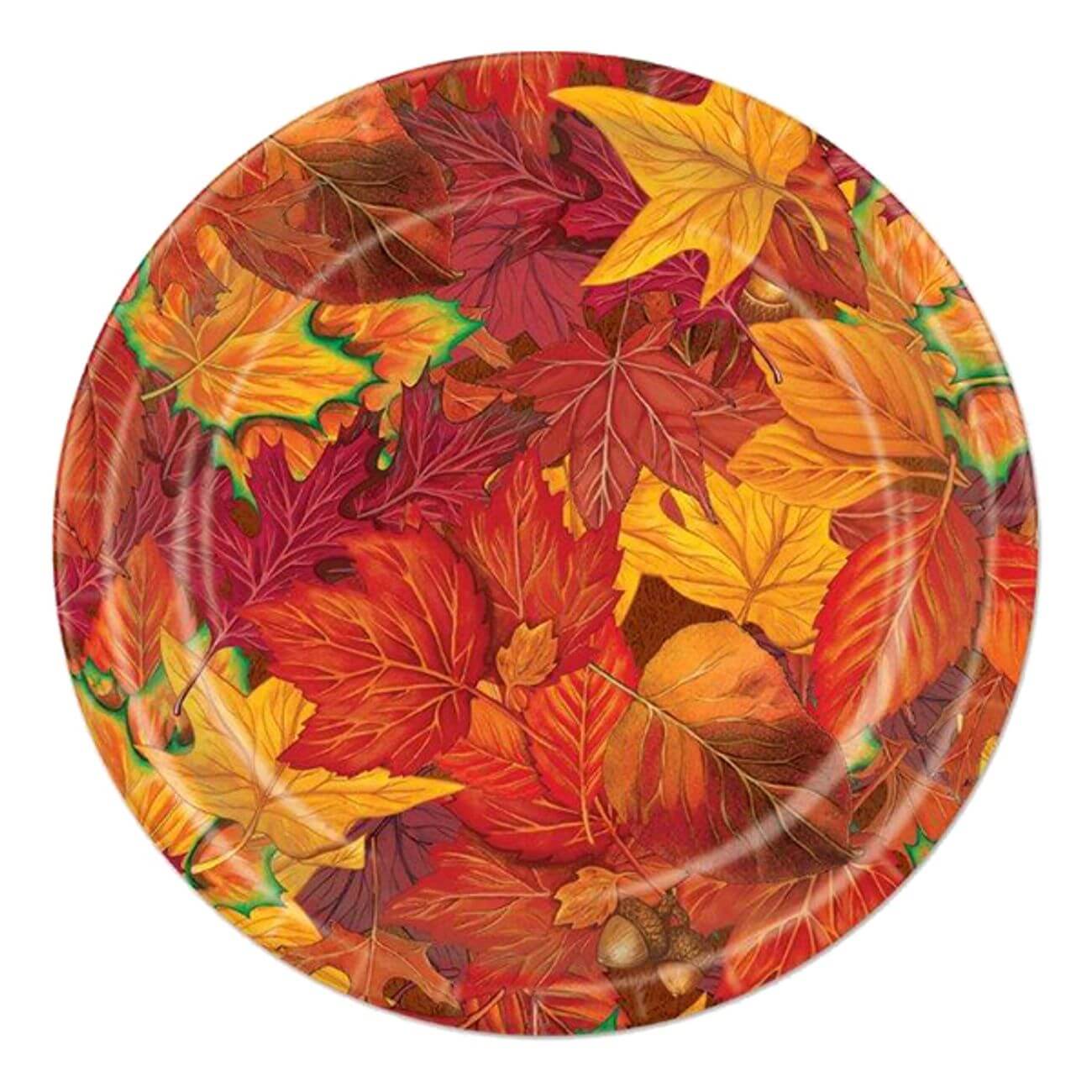 Pappersassietter Höstlöv 8-pack | Festartiklar - Engångsartiklar | Gottegrisen