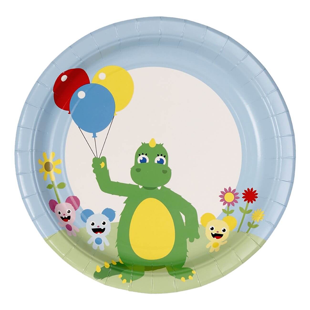 Papperstallrikar Bolibompa 8-pack | Festartiklar - Festteman - Kalastillbehör - Bolibompa-kalas | Gottegrisen