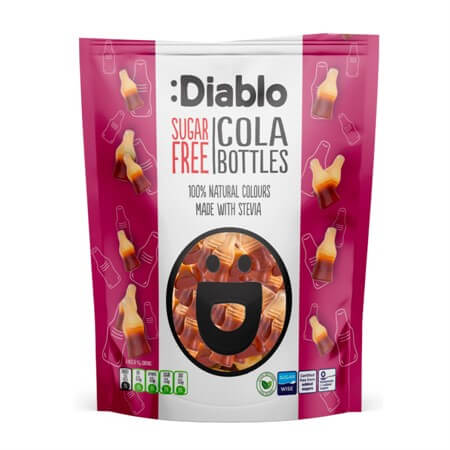 Läs mer om Diablo Jelly Cola Bottles 75g