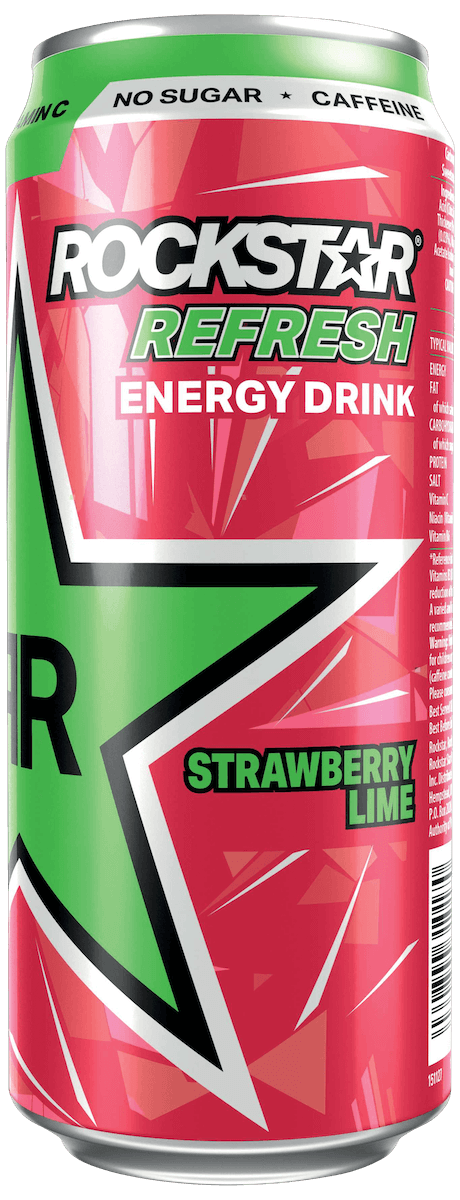 Rockstar Refresh - Strawberry Lime 50cl x 12st