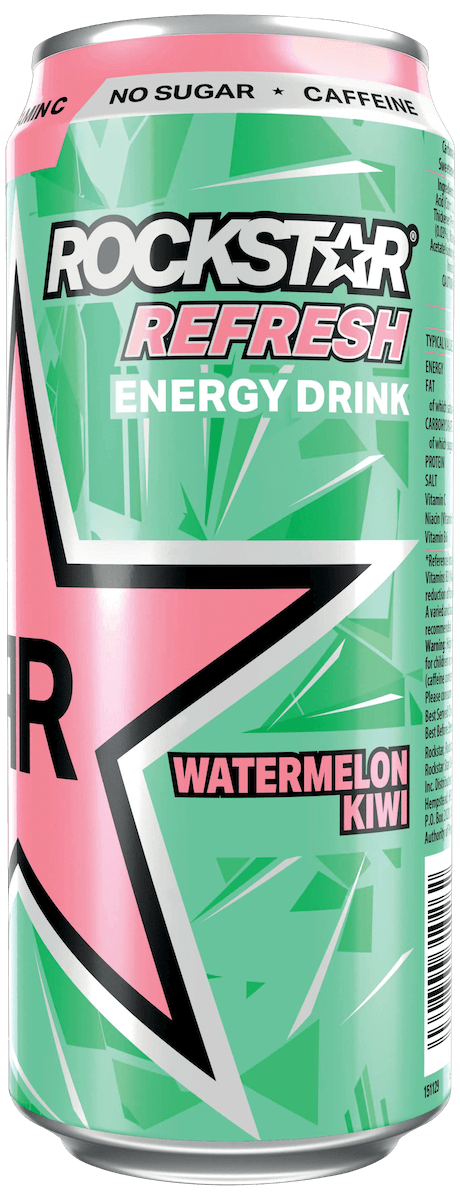 Läs mer om Rockstar Refresh - Watermelon Kiwi 50cl x 12st