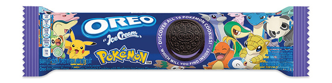 Oreo Pokemon Ice Creme Blueberry Rulle 119.6g