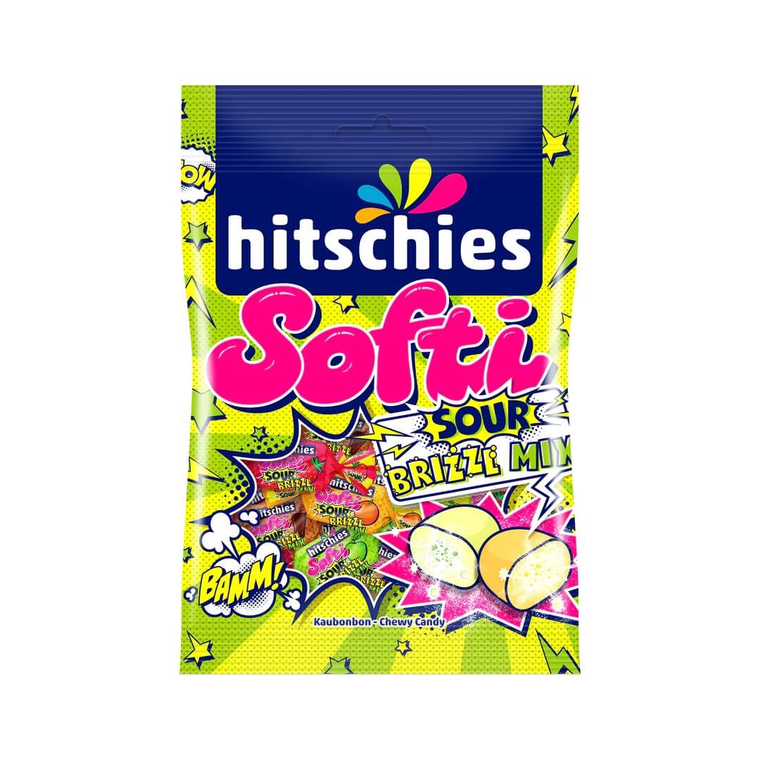 Läs mer om Hitschies Softi Sour Brizzl Mix 90g