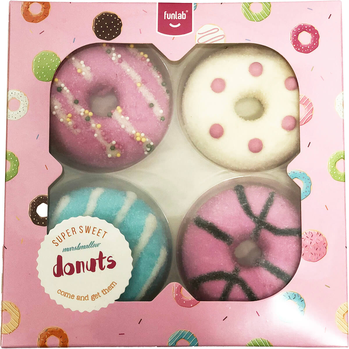 Läs mer om Funlab Marshmallows Donuts 100g