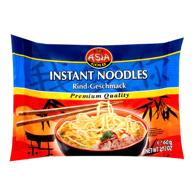 Läs mer om Asia Gold Instant Noodles - Beef 60g
