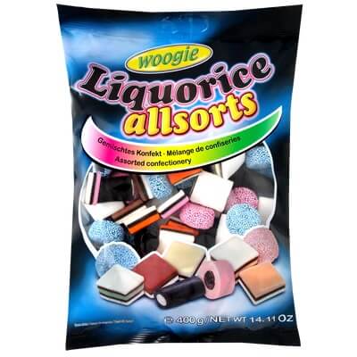 Woogie Liquorice Allsorts 400g